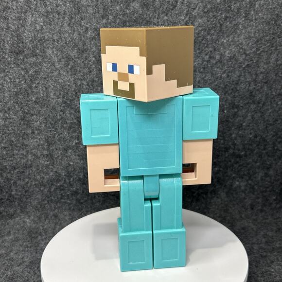 Minecraft Steve Mattel 9inch Figure Blocky Heroic Adventures Action Figure - Picture 8 of 11